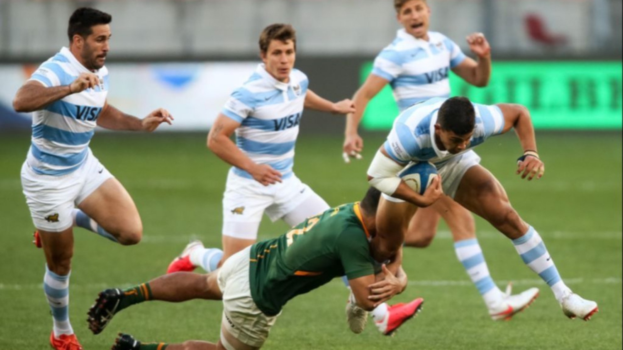Este es el plantel de Los Pumas que se encuentra en suelo sudáfricano